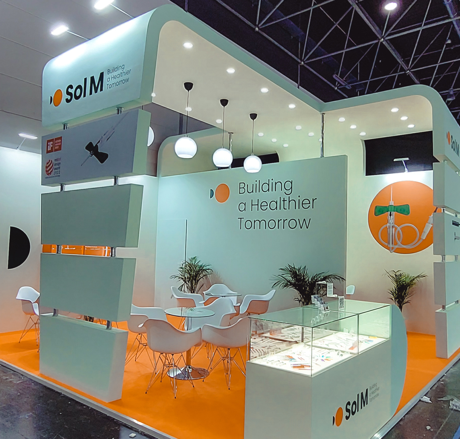 Sol-Millennium stoisko targowe z wizualizacjami 3D i animacjami medycznymi Modelight