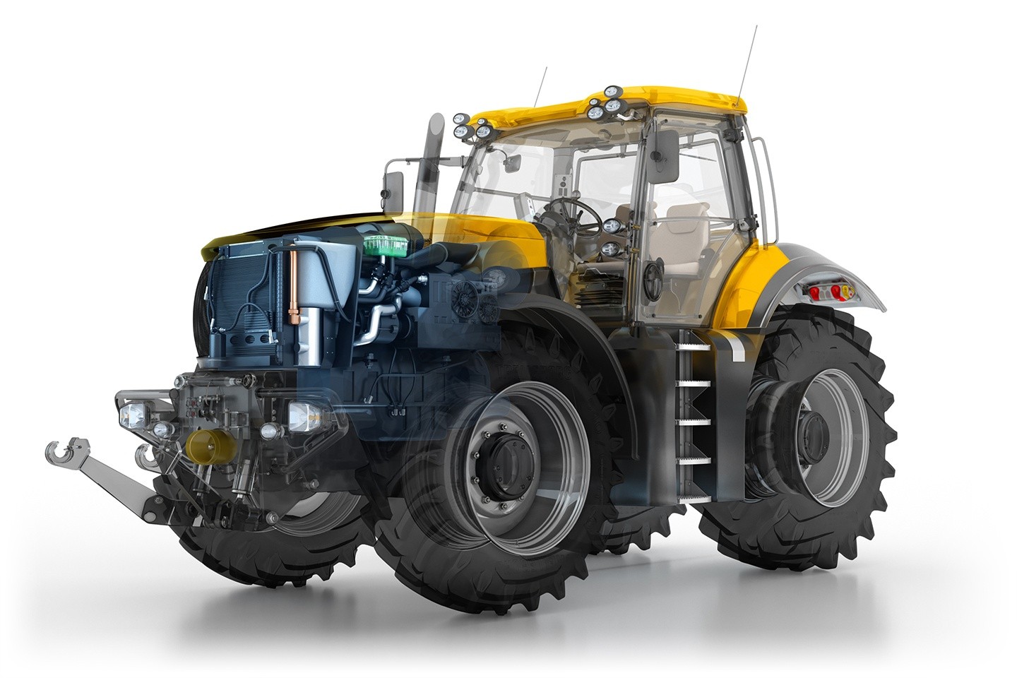 tractor 3d render